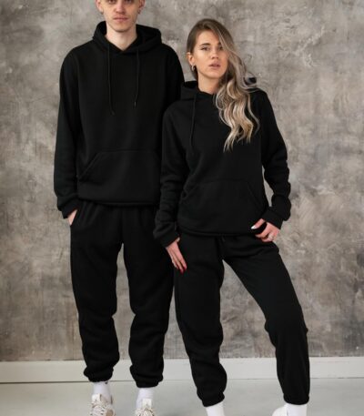 Фліс костюм чорний