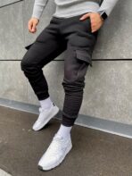 Штани Cargo Fleece Чорні
